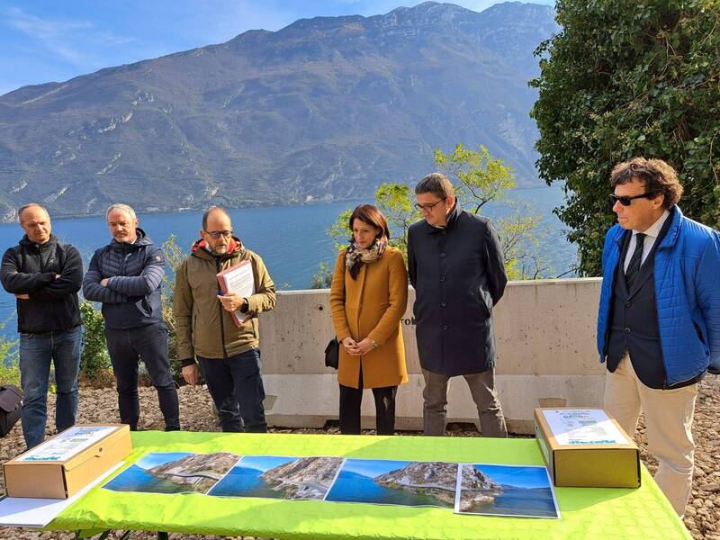 Ciclovia del Garda, avviati i lavori dalla Galleria delle Limniadi a quella dei Titani